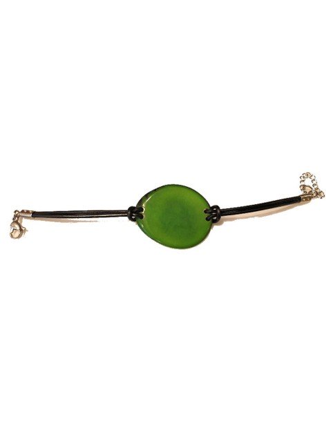 Bracelets tranches de tagua ou ivoire végétal teinté ou naturel