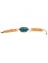 Bracelet avec une perle olive de TAGUA teinté ou de couleur naturelle