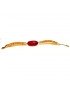Bracelet avec une perle olive de TAGUA teinté ou de couleur naturelle