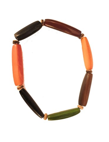 Agrandir l'image Bracelet Homme perles (aiguillette) en Tagua Teintées et naturelles