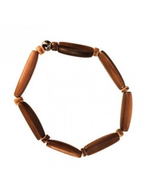 Bracelet Homme perles (aiguillette) en Tagua Teintées et naturelles