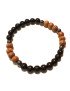 Bracelet Homme perles en Bois et en Tagua ou ivoire végétal teinté