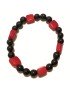 Bracelet Homme perles en Tagua ou ivoire végétal teinté