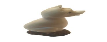 Chien de Berger taillé dans la graine de tagua 