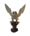 Hibou grand-duc en tagua ou Ivoire vegetal
