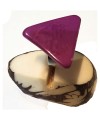 Bague tranche de Tagua en triangle Teintée en Violet