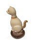 Chat taillé dans la graine de tagua