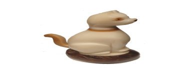 Chat taillé dans la graine de tagua