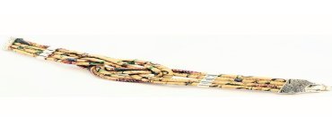Bracelet en Liège coloré et naturel tressé