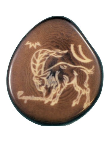 Signe Capricorne en ivoire végétal ou tagua