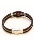 Bracelet en Liège coloré et naturel avec perle de tagua