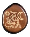 Signe Verseau en ivoire végétal ou tagua