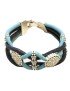 Bracelet en Liège coloré 4 brins