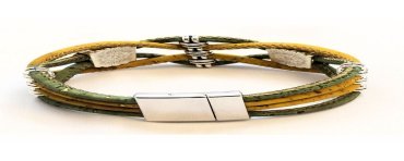 Bracelet en Liège coloré 4 brins