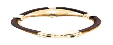 Bracelet en Liège coloré plaque argentée