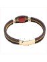 Bracelet en Liège coloré et naturel avec perle de tagua