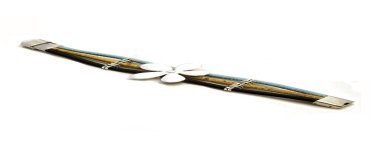Bracelet en Liège coloré fleur argentée