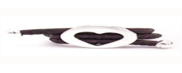 Bague coeur  en liège réglable