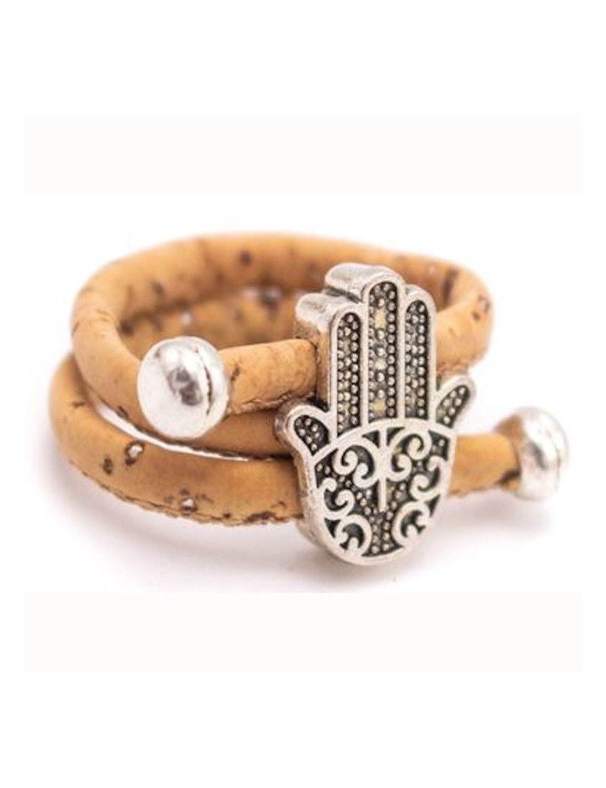 Bague en liège réglable Main de Fatma