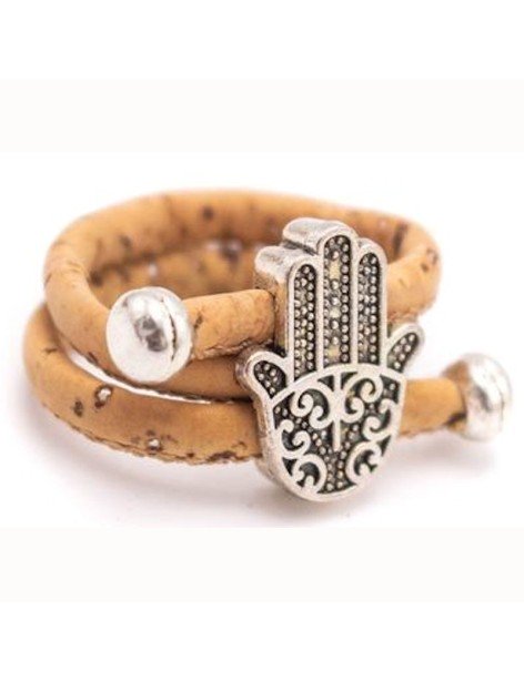 Bague en liège réglable Main de Fatma