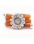 Bague fleur en liège réglable
