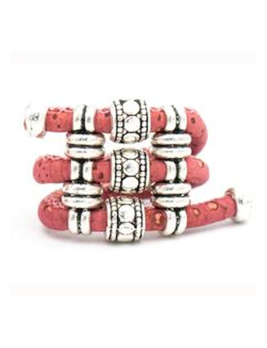 Bague ruban en liège réglable