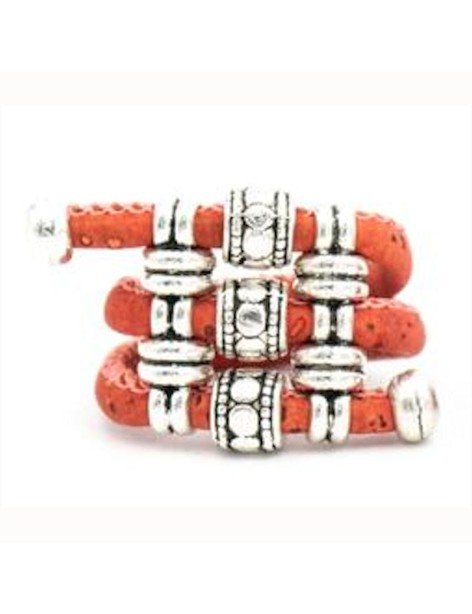 Bague ruban en liège réglable