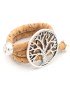 Bague réglable en liège arbre de vie