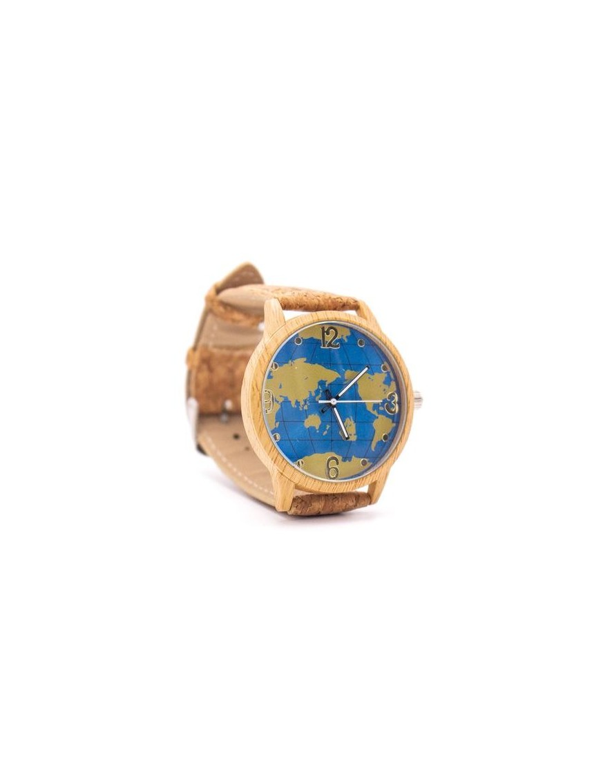 Montre en Acier Inoxydable & Bracelet en Liège
