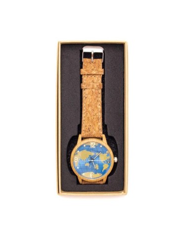 Montre en Acier Inoxydable & Bracelet en Liège