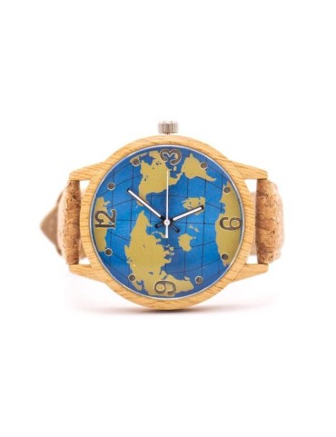 Montre en Acier Inoxydable & Bracelet en Liège