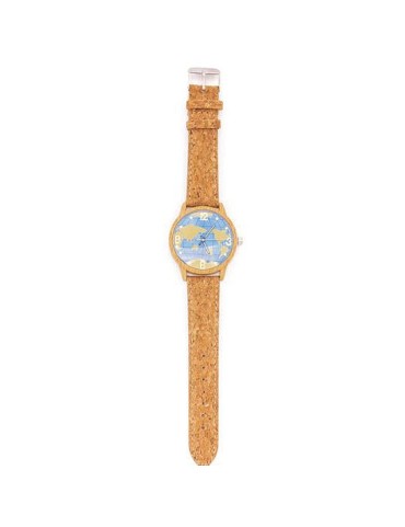 Montre en Acier Inoxydable & Bracelet en Liège