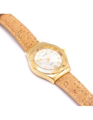 Montre unisexe avec bracelet en liège