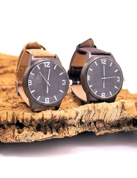 Montre unisexe avec bracelet en liège Montre unisexe avec bracelet en liège