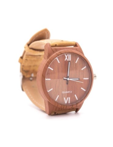 Montre unisexe avec bracelet en liège