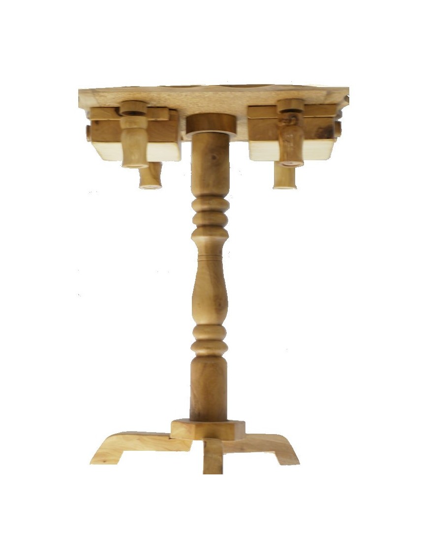 Table jeu d'échecs rustique en bois d'olivier - Super idées cadeaux