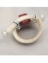 Bague artisanale en liège fait à la main avec une perle de tagua