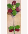 Pendule murale à balancier tagua ou IVOIRE VEGETAL