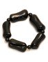 Bracelet en graine de TAGUA, corozo ou ivoire végétal. Modèle élégant et naturel , couleur noir