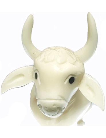 Crèche de Noël taillée dans la graine de tagua 5 figurines