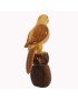 Perroquet youyous taillé à partir de la graine de tagua ou corozo