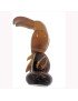 Toucan toco taillé à partir de la graine de tagua ou corozo