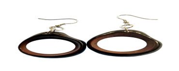 Boucles d'oreilles Tyka taillées dans la graine de tagua ou corozo