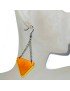 Boucles d'oreilles "double triangle" en ivoire végétal teintées