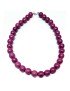 Collier monté sur fil coton 0,40 résistant avec des perles de tagua