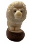 Lion taillé dans la graine de tagua (ivoire végétal ou corozo)
