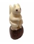 Ecureuil de collection taillé dans la graine de tagua