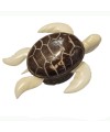 Tortue de mer taillée dans la graine de tagua