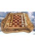 Jeu d'échecs d'animaux marins en tagua ou ivoire végétal