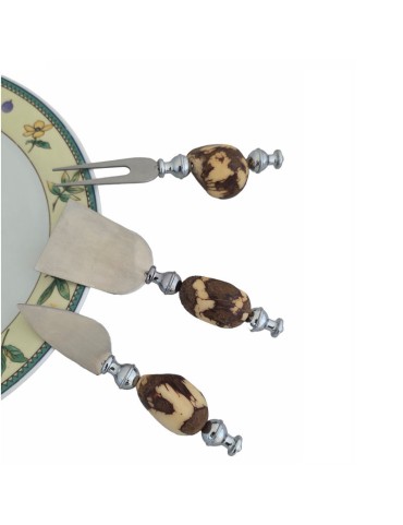 Set de table artisanal avec manches en tagua, chic et durable